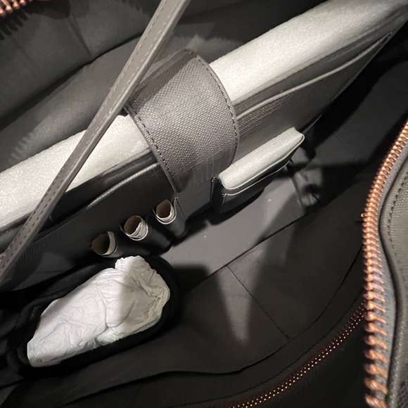 Dagne Dover Classic Work Tote in Graphite - Picture 5 of 7